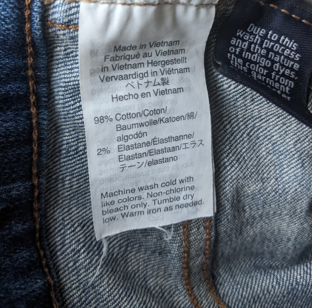 Madewell - Slim Straight Jeans: Distressed Button-Front Edition J7214 | Size 28 - Picture 7 of 10